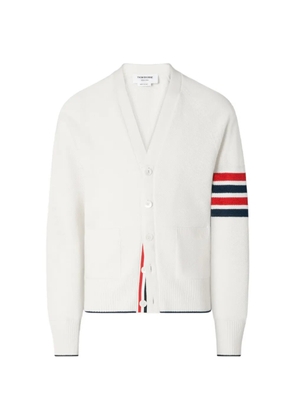 Thom Browne 4-Bar relaxed-fit cardigan - White