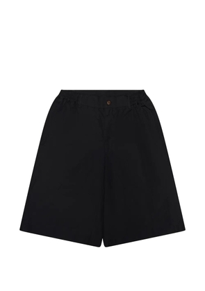 Comme des Garçons Homme Wrinkled wide-leg shorts - Black