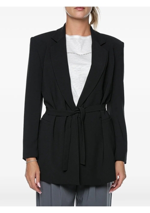 Armani Exchange belted blazer - Black
