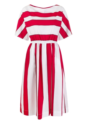 Woolrich Scully Stripe midi dress - White