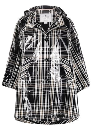 Woolrich Hunting Check print raincoat - Black