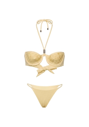 Selia Richwood Amy shirred underwired bikini - Yellow