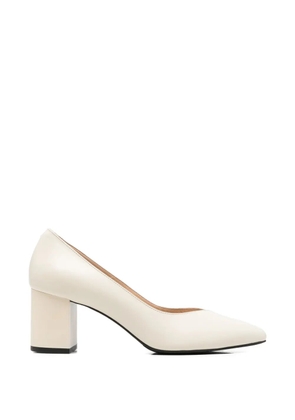 SERGIO MORETTI FIRENZE pointed-toe block-heel pumps - Neutrals