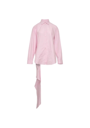 MSGM asymmetrical-detail shirt - Pink