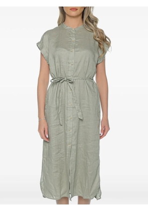 Ecoalf Amatista belted midi shirt dress - Green