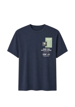 Blauer Brush graphic-print short-sleeve T-shirt - Blue