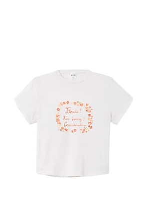 RE/DONE 1950s Boxy floral-print T-shirt - White