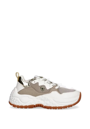 Armani Exchange panelled chunky-sole sneakers - White