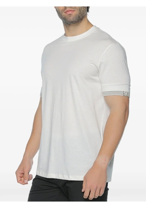 Armani Exchange stripe-trim t-shirt - White