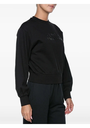 Armani Exchange logo-embossed sweatshirt - Black