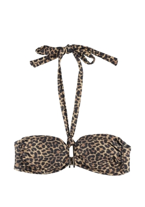Matinée Lady leopard-print bikini top - Neutrals