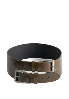 Paloma Wool Penelope double-buckle belt - Green