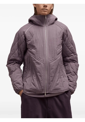 Y-3 quilted hooded jacket - Purple