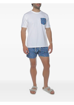 MC2 Saint Barth octopus-print pocket T-shirt - White