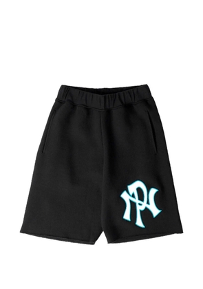 NO PROBLEMO embroidered shorts - Black