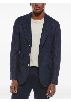 Brunello Cucinelli plaid blazer - Blue