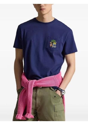 Polo Ralph Lauren logo-embroidered pocket T-shirt - Blue