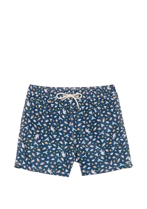 MC2 Saint Barth astronaut-print swim shorts - Blue