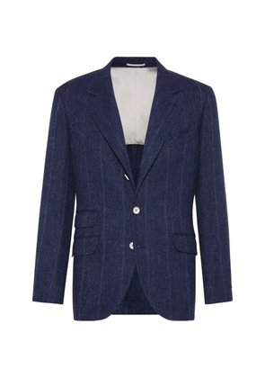 Brunello Cucinelli striped blazer - Blue