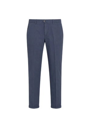 40 WEFT Lenny turn-up cuff trousers - Blue