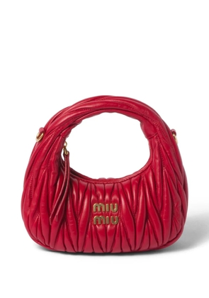 Miu Miu mini Wander matelassé-effect shoulder bag - Red