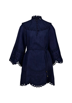 ZIMMERMANN Mahon mini dress - Blue
