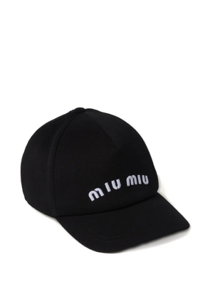 Miu Miu drill baseball cap - Black