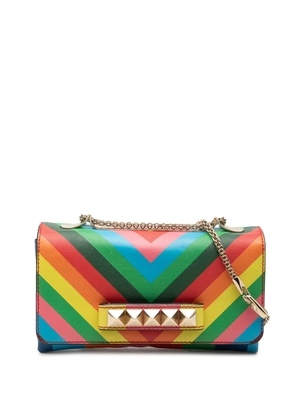 Valentino Garavani Pre-Owned 2000-2017 Vitello 1973 Va Va Voom Rockstud Rainbow shoulder bag - Red