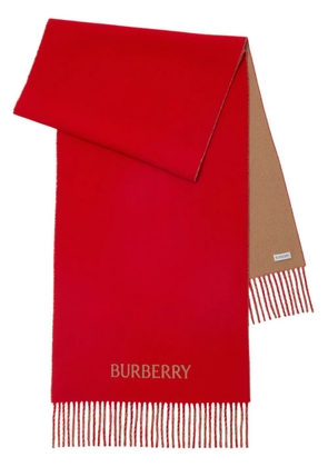 Burberry Equestrian Knight cashmere scarf - Red
