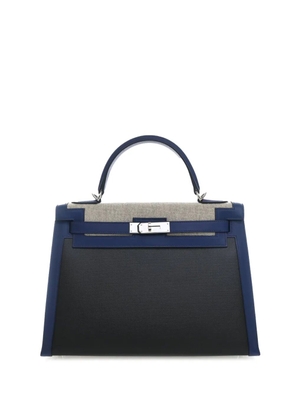Hermès Pre-Owned 2019 Tricolor Swift and Toile H Berline Kelly II Sellier 32 satchel - Blue
