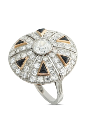 LB Exclusive diamond circular ring - Silver