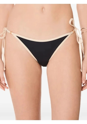KIÓHNE Zoe jacquard-effect bikini bottoms - Black