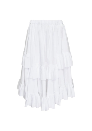 Comme Des Garçons Girl ruffled tiered skirt - White
