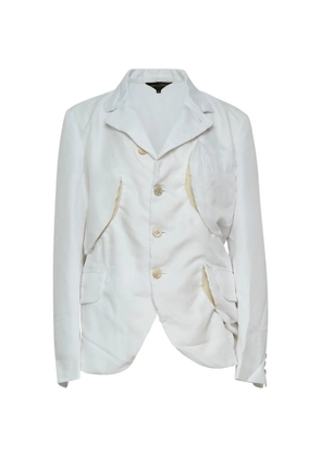 Comme Des Garçons deconstructed distressed jacket - White