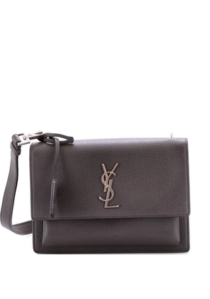 Saint Laurent Pre-Owned Sunset Satchel Leather Medium crossbody bag - Grey