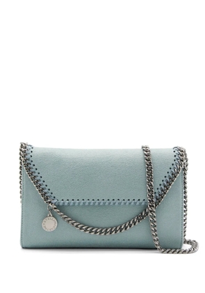 Stella McCartney Falabella whipstitch-trim shoulder bag - Blue