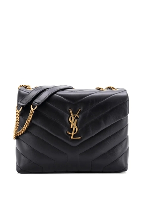 Saint Laurent Pre-Owned Loulou Matelasse Chevron Leather Small shoulder bag - Black