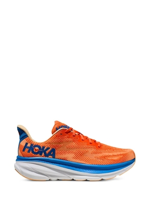 HOKA Clifton 9 logo-detail sneakers - Orange