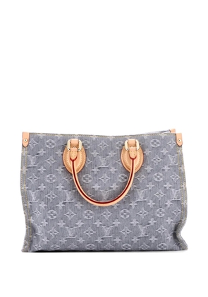 Louis Vuitton Pre-Owned OnTheGo Monogram Denim MM tote bag - Grey