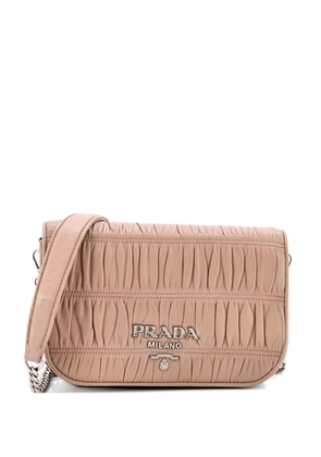 Prada Pre-Owned Chain Flap Nappa Gaufre Small crossbody bag - Neutrals