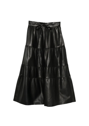 Valentino Garavani Pre-Owned tiered maxi skirt - Black
