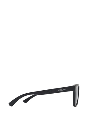 Burberry textured Check square sunglasses - Black