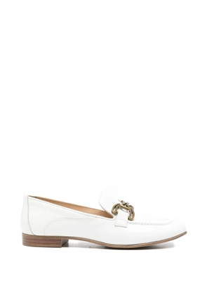 SERGIO MORETTI FIRENZE horsebit leather loafers - White