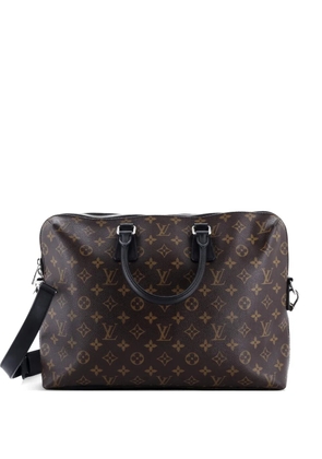 Louis Vuitton Pre-Owned Porte-Documents Jour Bag Macassar Monogram Canvas business bag - Brown