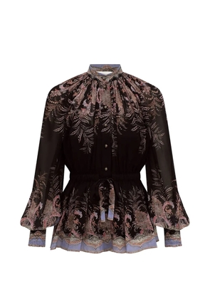 ZIMMERMANN Alchemy floral-print blouse - Black