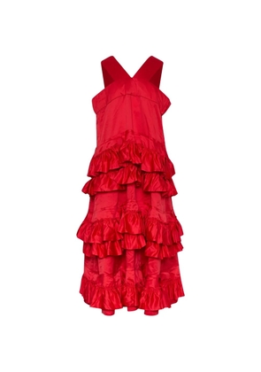 Comme Des Garçons Comme Des Garçons ruffled sleeveless dress - Red