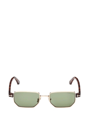 TOM FORD Eyewear geometric-frame sunglasses - Brown