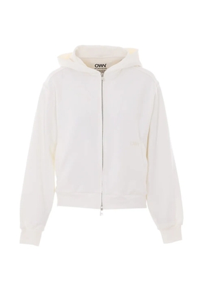 OWN logo-embroidered hoodie - White