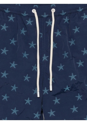 MC2 Saint Barth star-jacquard swim shorts - Blue