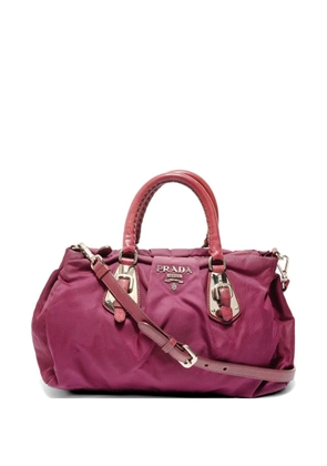 Prada Pre-Owned buckle-detail 2way handbag - Red